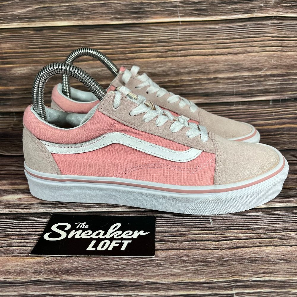 Vans Women's Old Skool Pink Suede Shoes